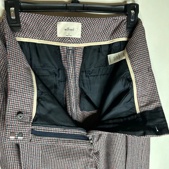 Aritzia Wilfred Tied Front Wool Blend Trousers Size 12 - Picture 10 of 10